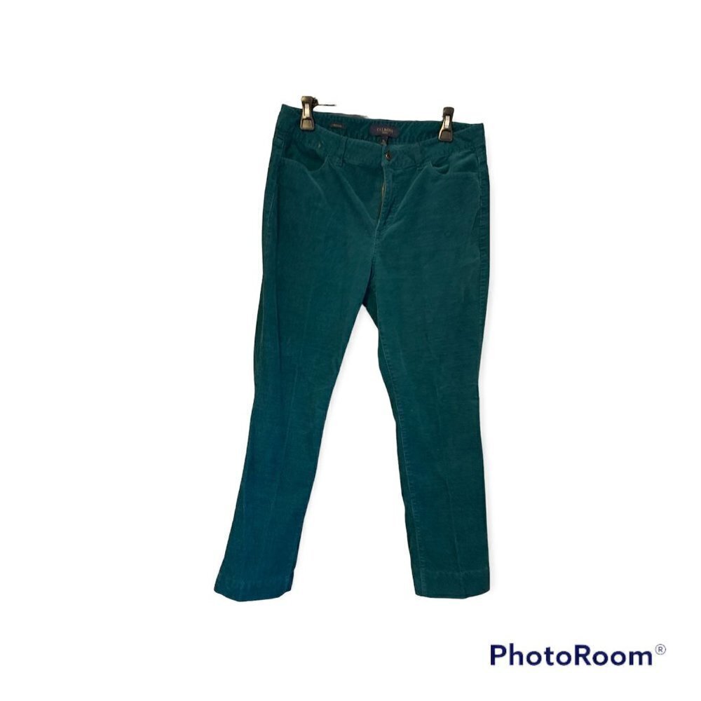 Talbots Corduroy Teal Pants Heritage 12p